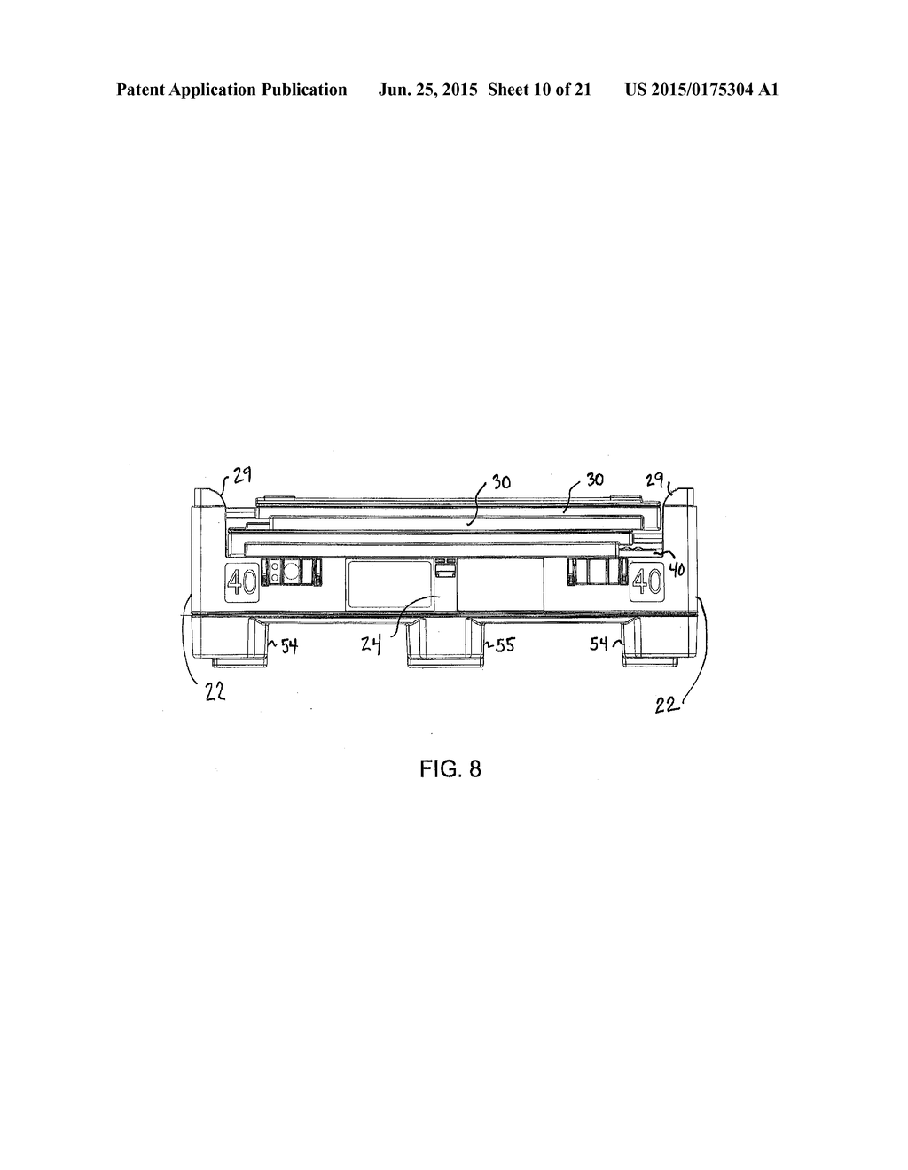 COLLAPSIBLE CONTAINER HAVING FOLDABLE SIDE AND END PANELS - diagram, schematic, and image 11