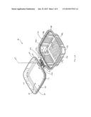 TAMPER EVIDENT CONTAINER WITH FRANGIBLE HINGE diagram and image