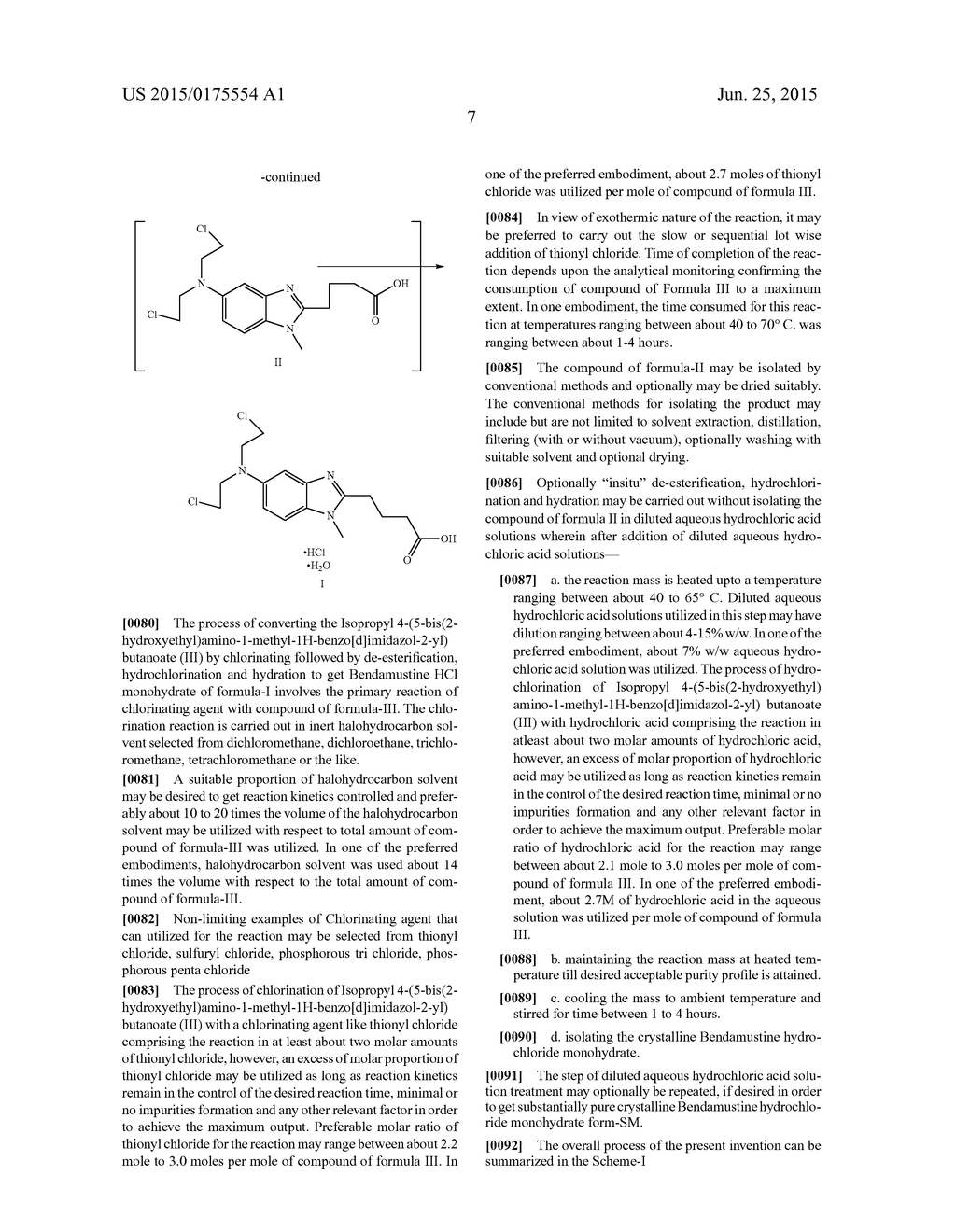 Highly pure bendamustine hydrochloride monohydrate - diagram, schematic, and image 11