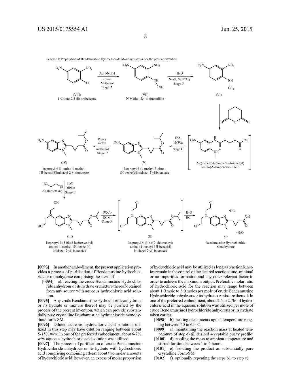 Highly pure bendamustine hydrochloride monohydrate - diagram, schematic, and image 12