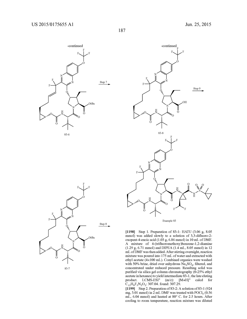 INHIBITORS OF HEPATITIS C VIRUS - diagram, schematic, and image 188