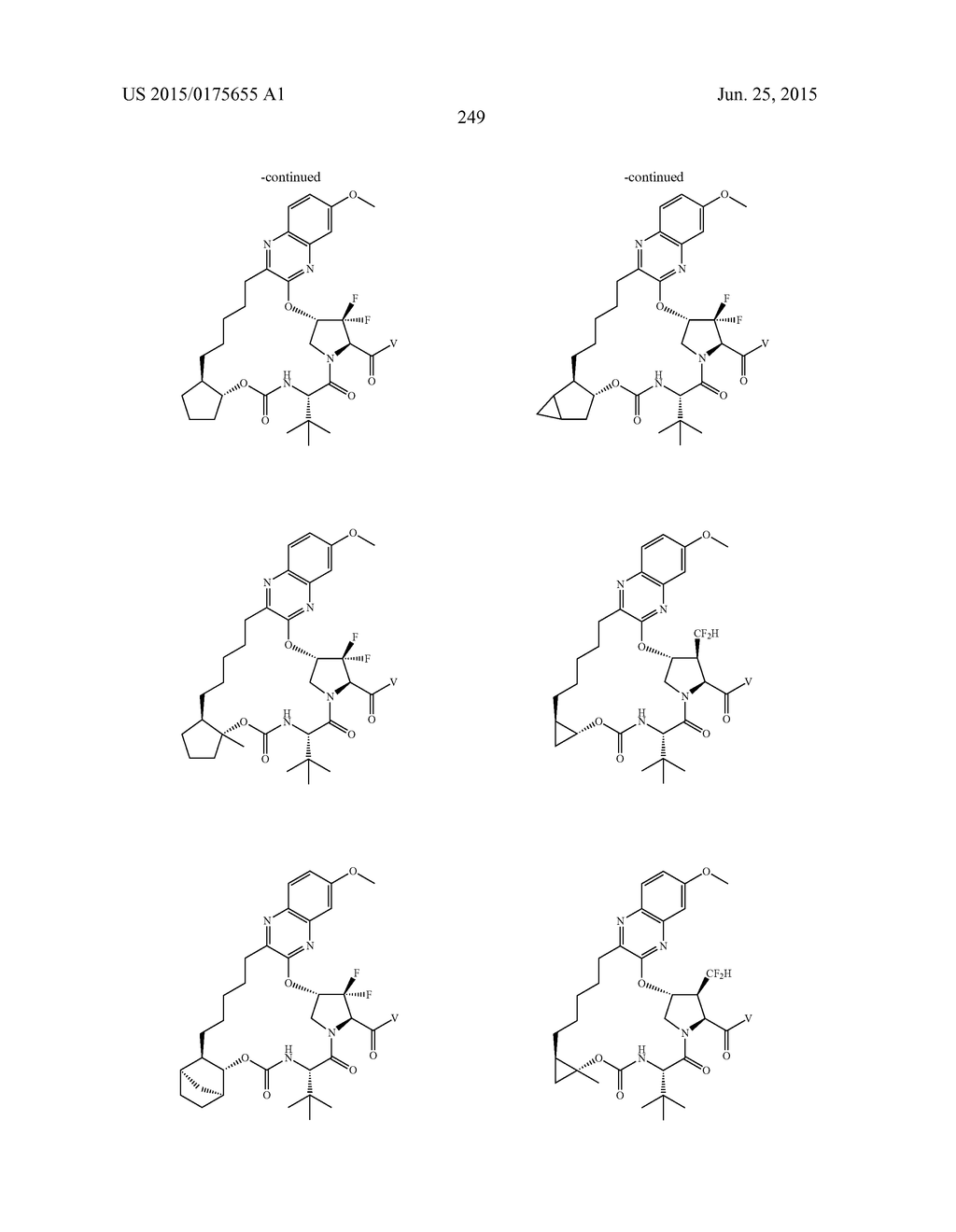 INHIBITORS OF HEPATITIS C VIRUS - diagram, schematic, and image 250