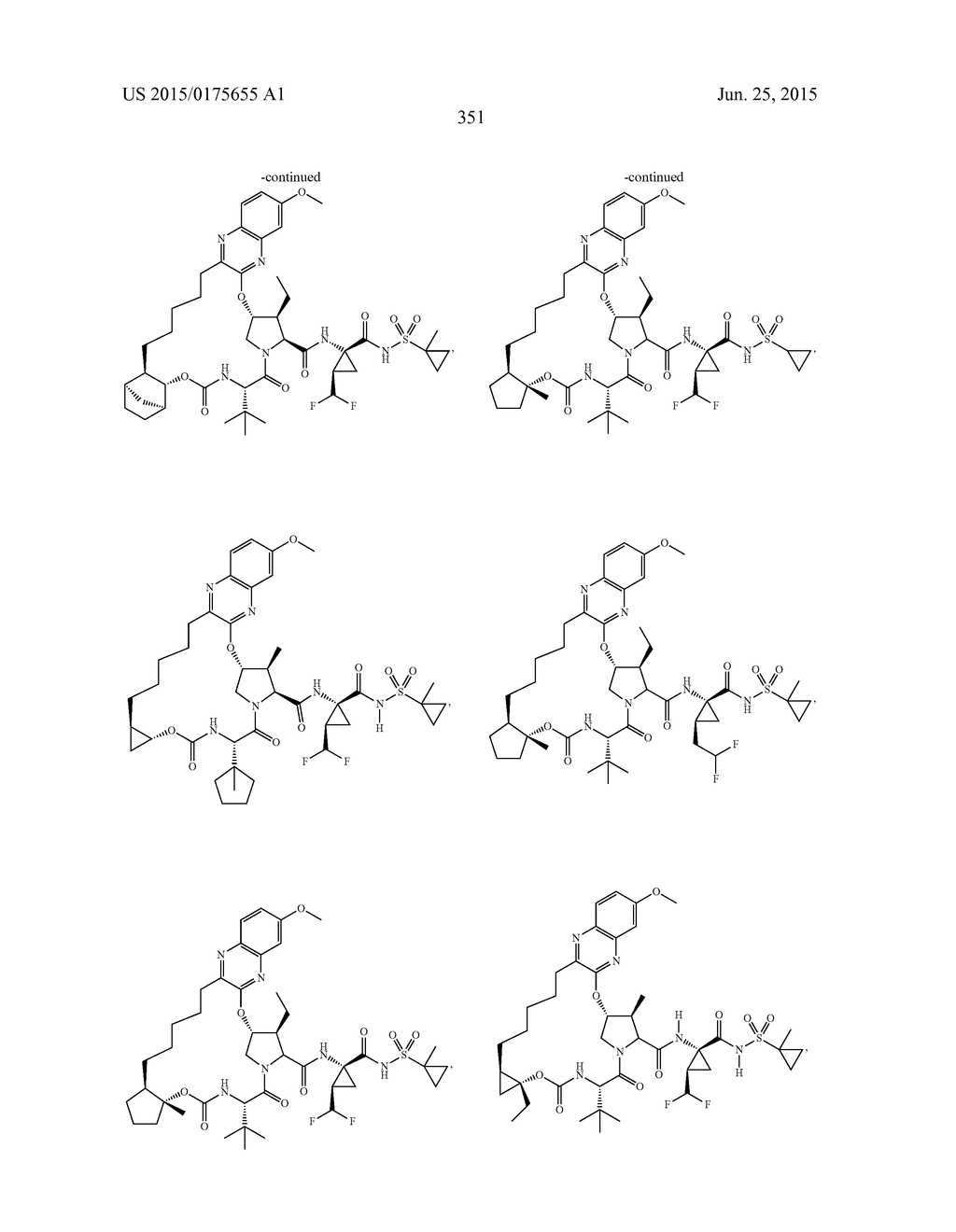 INHIBITORS OF HEPATITIS C VIRUS - diagram, schematic, and image 352