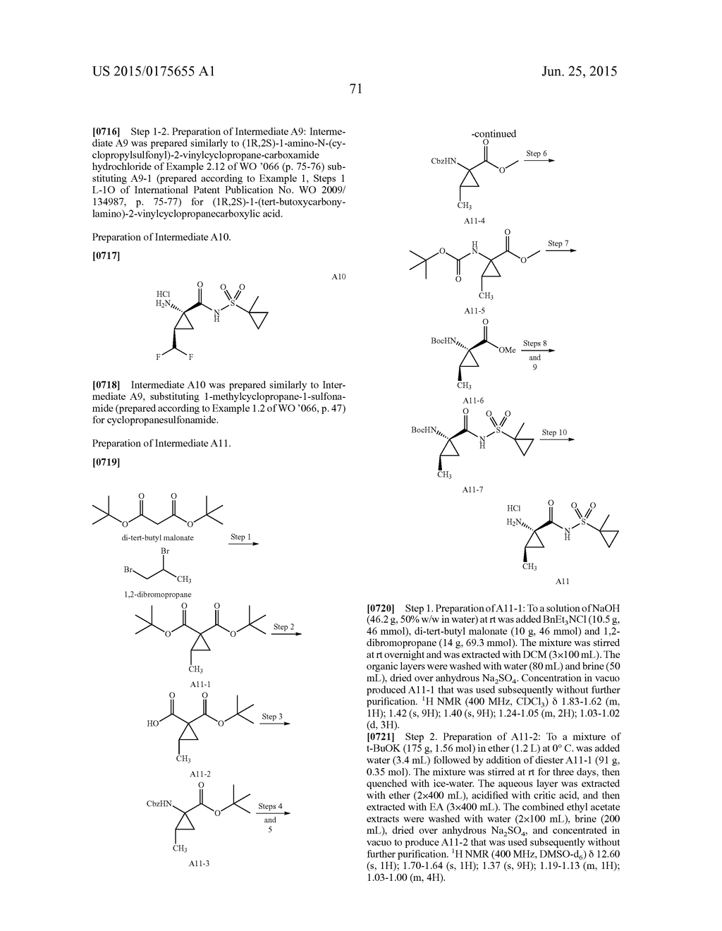 INHIBITORS OF HEPATITIS C VIRUS - diagram, schematic, and image 72