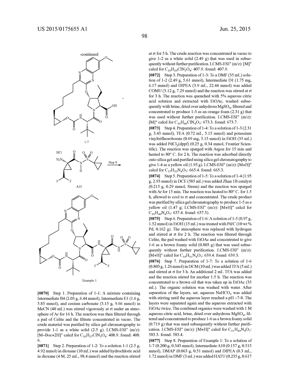 INHIBITORS OF HEPATITIS C VIRUS - diagram, schematic, and image 99