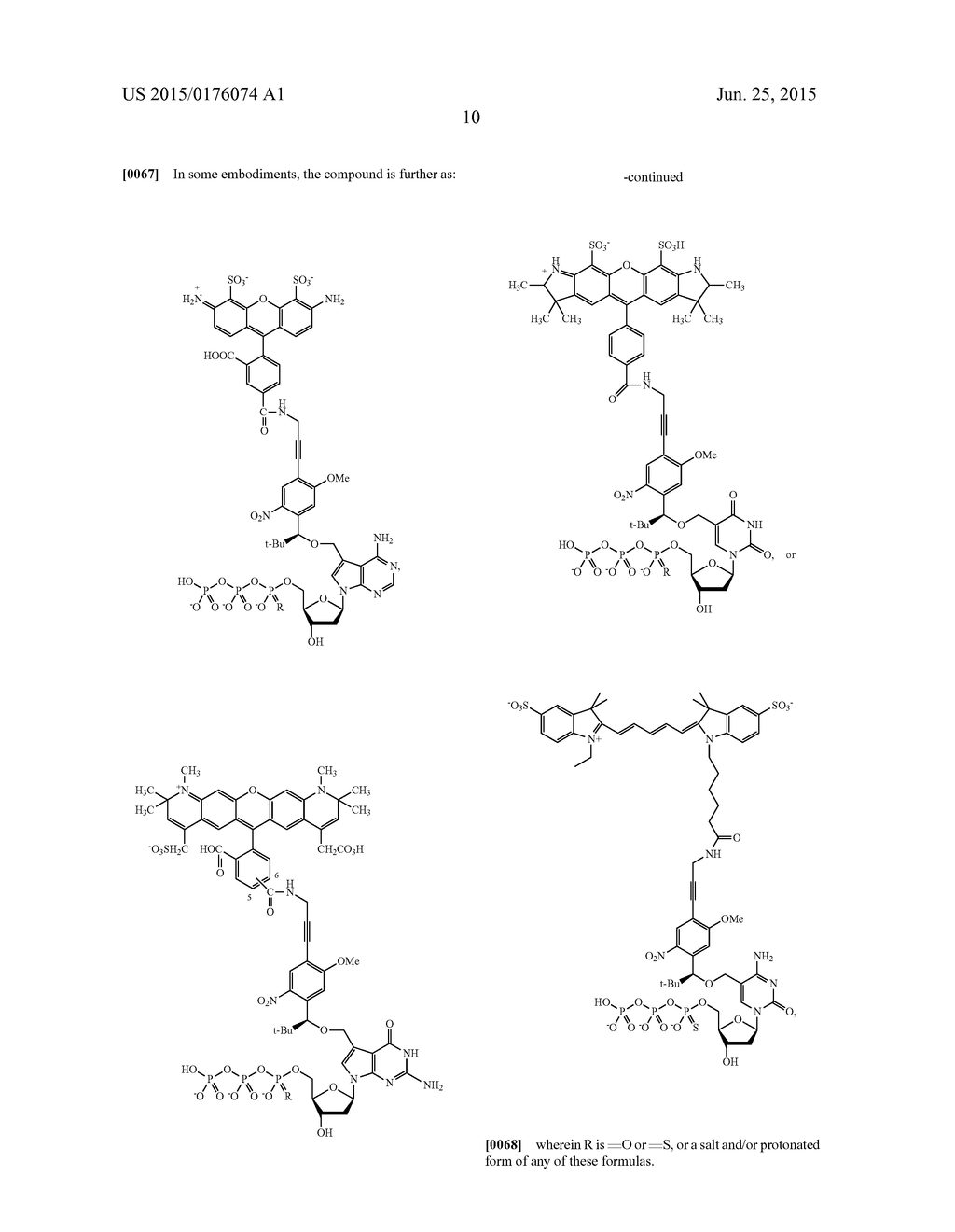 3'-OH UNBLOCKED, FAST PHOTOCLEAVABLE TERMINATING NUCLEOTIDES AND METHODS     FOR NUCLEIC ACID SEQUENCING - diagram, schematic, and image 24