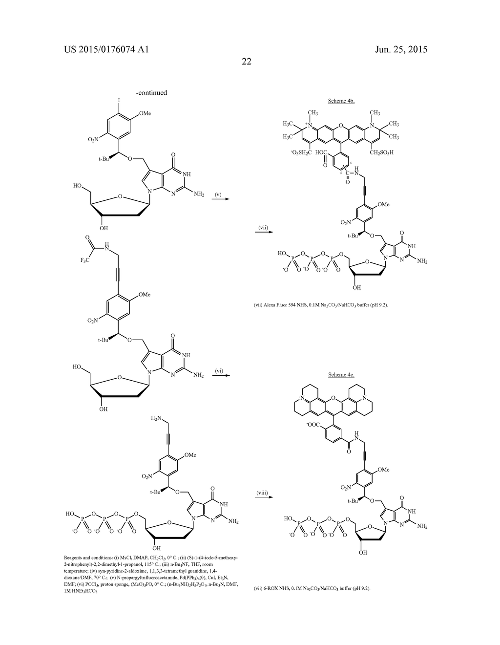 3'-OH UNBLOCKED, FAST PHOTOCLEAVABLE TERMINATING NUCLEOTIDES AND METHODS     FOR NUCLEIC ACID SEQUENCING - diagram, schematic, and image 36