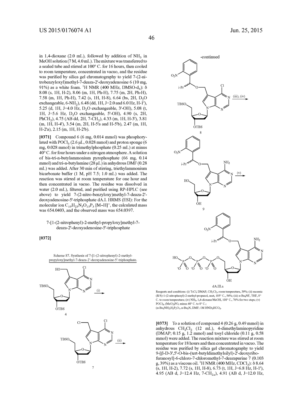 3'-OH UNBLOCKED, FAST PHOTOCLEAVABLE TERMINATING NUCLEOTIDES AND METHODS     FOR NUCLEIC ACID SEQUENCING - diagram, schematic, and image 60