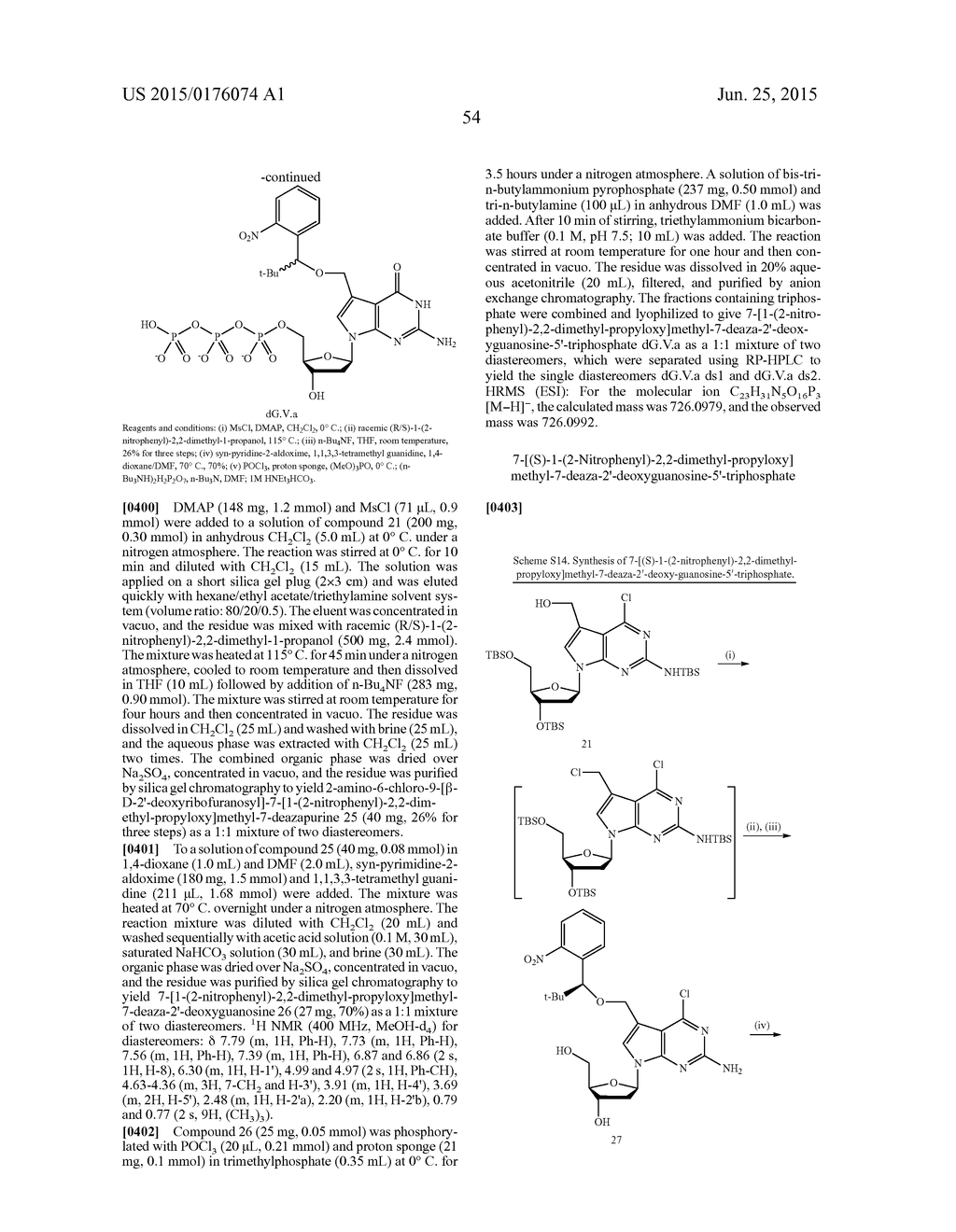 3'-OH UNBLOCKED, FAST PHOTOCLEAVABLE TERMINATING NUCLEOTIDES AND METHODS     FOR NUCLEIC ACID SEQUENCING - diagram, schematic, and image 68