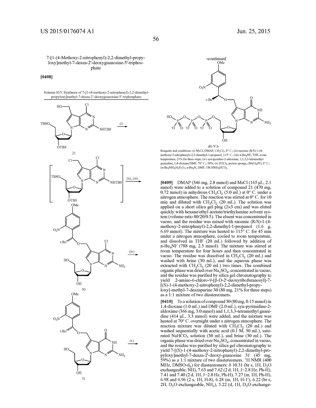 3'-OH UNBLOCKED, FAST PHOTOCLEAVABLE TERMINATING NUCLEOTIDES AND METHODS     FOR NUCLEIC ACID SEQUENCING - diagram, schematic, and image 70