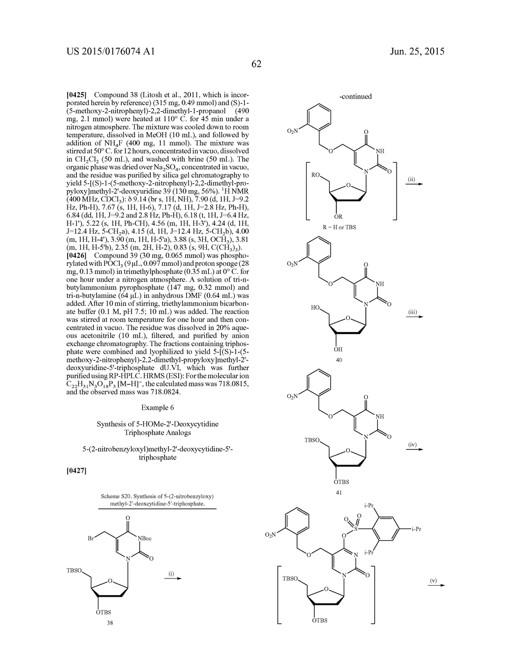 3'-OH UNBLOCKED, FAST PHOTOCLEAVABLE TERMINATING NUCLEOTIDES AND METHODS     FOR NUCLEIC ACID SEQUENCING - diagram, schematic, and image 76