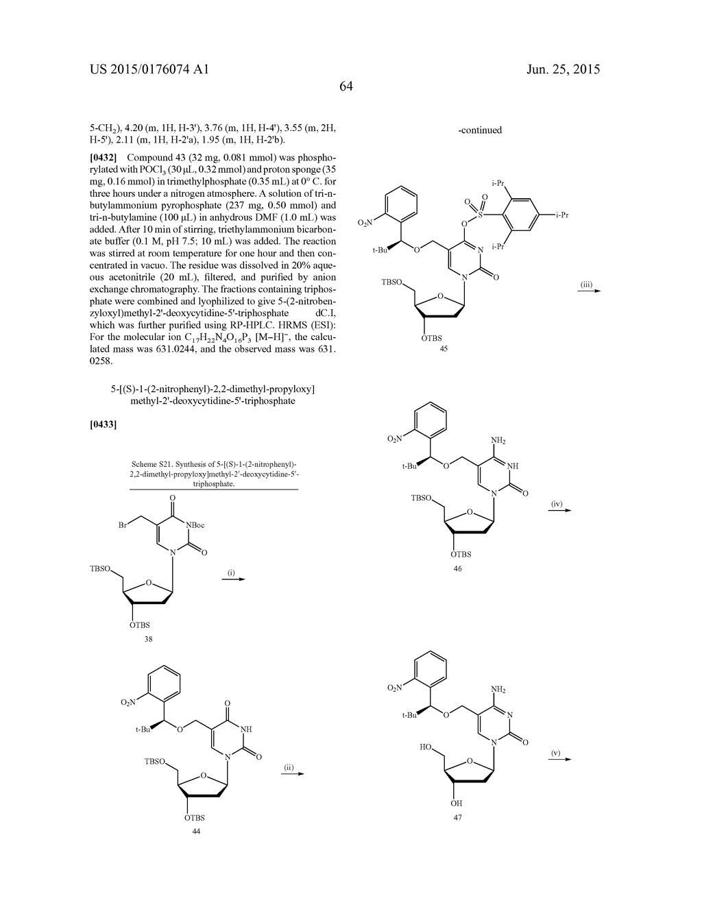 3'-OH UNBLOCKED, FAST PHOTOCLEAVABLE TERMINATING NUCLEOTIDES AND METHODS     FOR NUCLEIC ACID SEQUENCING - diagram, schematic, and image 78