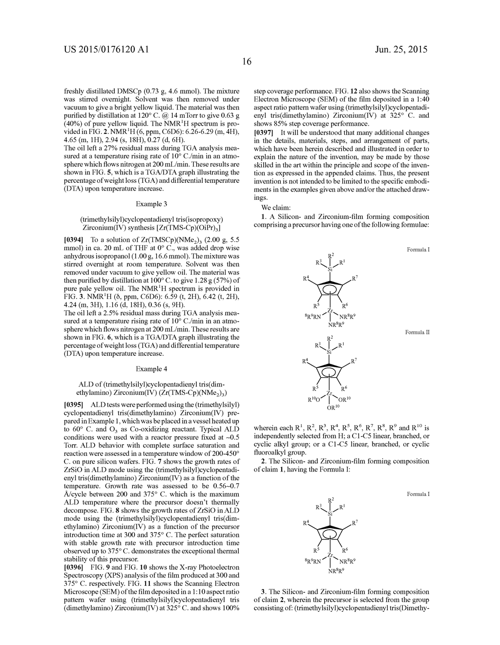 SILICON- AND ZIRCONIUM-CONTAINING COMPOSITIONS FOR VAPOR DEPOSITION OF     ZIRCONIUM-CONTAINING FILMS - diagram, schematic, and image 25