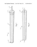 TENT POLE APPARATUS WITH PIN MEMBER AND POLE CAP diagram and image