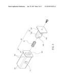 CONTROLLING MECHANISM FOR CORDLESS BLIND SET diagram and image