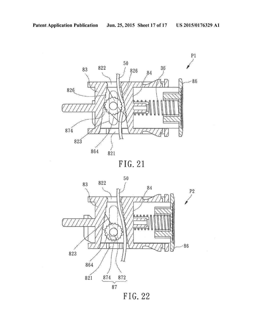 CONTROLLING MECHANISM FOR CORDLESS BLIND SET - diagram, schematic, and image 18