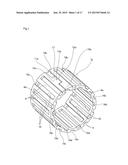 CAGE FOR RADIAL ROLLER BEARING diagram and image
