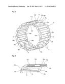 CAGE FOR RADIAL ROLLER BEARING diagram and image