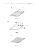 ELECTROPHORESIS GEL UNIT COMPRISING A FLAT GEL MEMBER ATTACHED TO A     SUPPORT diagram and image