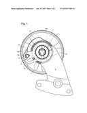 MECHANISM FOR SECURING A BALANCE SPRING STUD TO A BALANCE BRIDGE AND     SPRUNG BALANCE REGULATING DEVICE INCLUDING SUCH A MECHANISM diagram and image