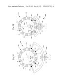 ANGULAR SPEED REGULATING DEVICE FOR A WHEEL SET IN A TIMEPIECE MOVEMENT     INCLUDING A MAGNETIC ESCAPEMENT MECHANISM diagram and image