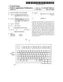 TOUCH-CONTROL TYPE KEYBOARD diagram and image