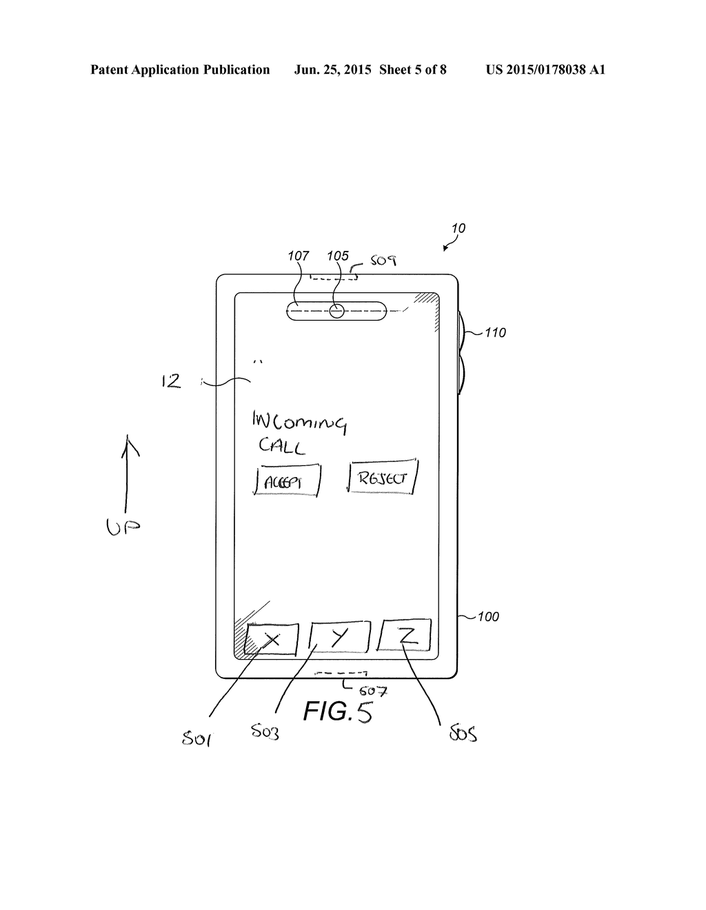 METHOD AND APPARATUS FOR HANDLING THE DISPLAY AND AUDIO COMPONENT BASED ON     THE ORIENTATION OF THE DISPLAY FOR A PORTABLE DEVICE - diagram, schematic, and image 06