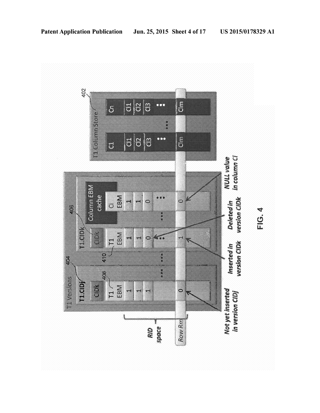 MULTIPLE RID SPACES IN A DELTA-STORE-BASED DATABASE TO SUPPORT LONG     RUNNING TRANSACTIONS - diagram, schematic, and image 05