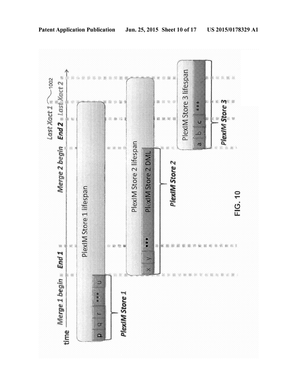 MULTIPLE RID SPACES IN A DELTA-STORE-BASED DATABASE TO SUPPORT LONG     RUNNING TRANSACTIONS - diagram, schematic, and image 11