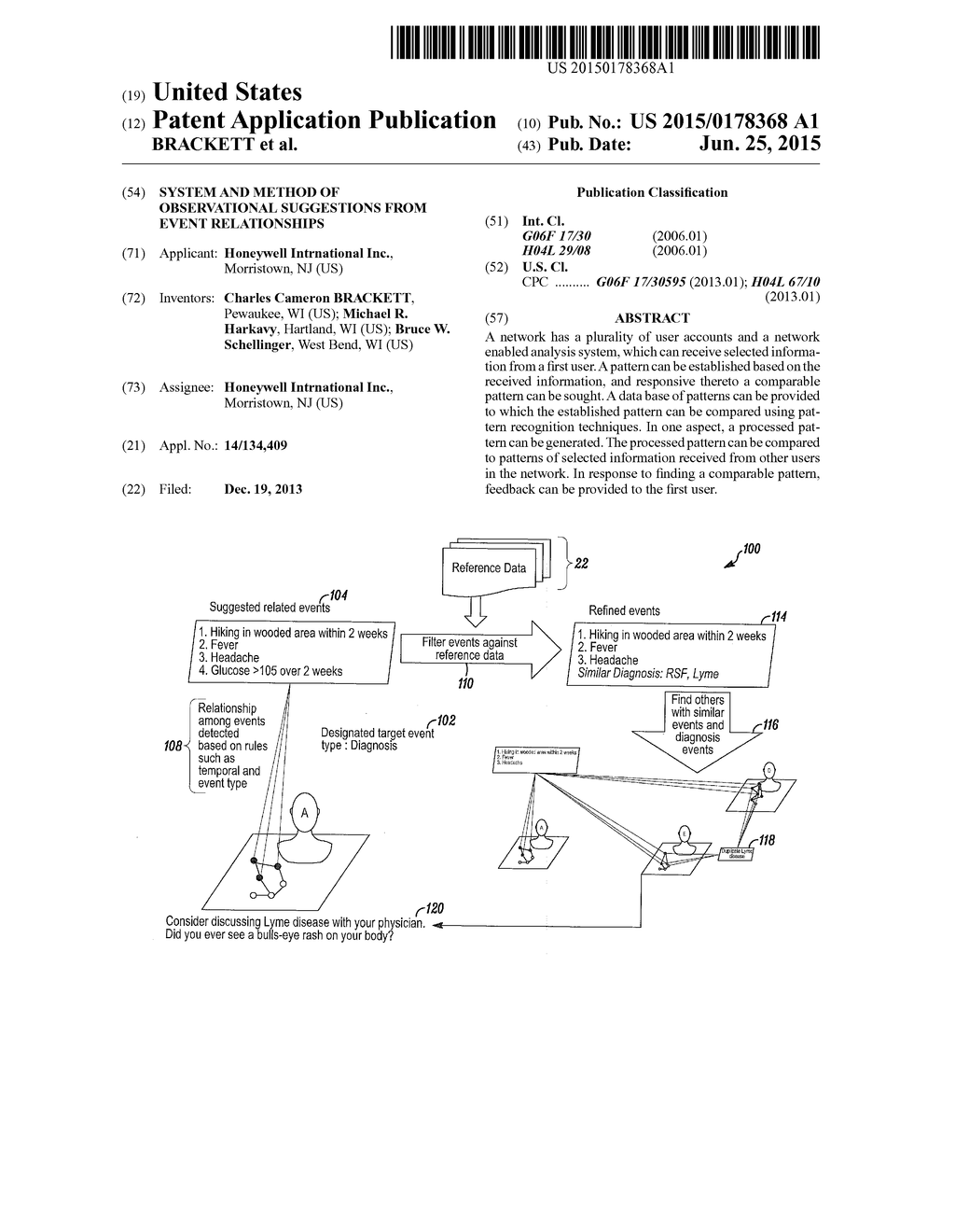 System and Method of Observational Suggestions from Event Relationships - diagram, schematic, and image 01