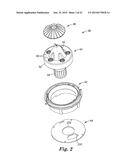 Multi-Chambered Earplug Dispenser diagram and image