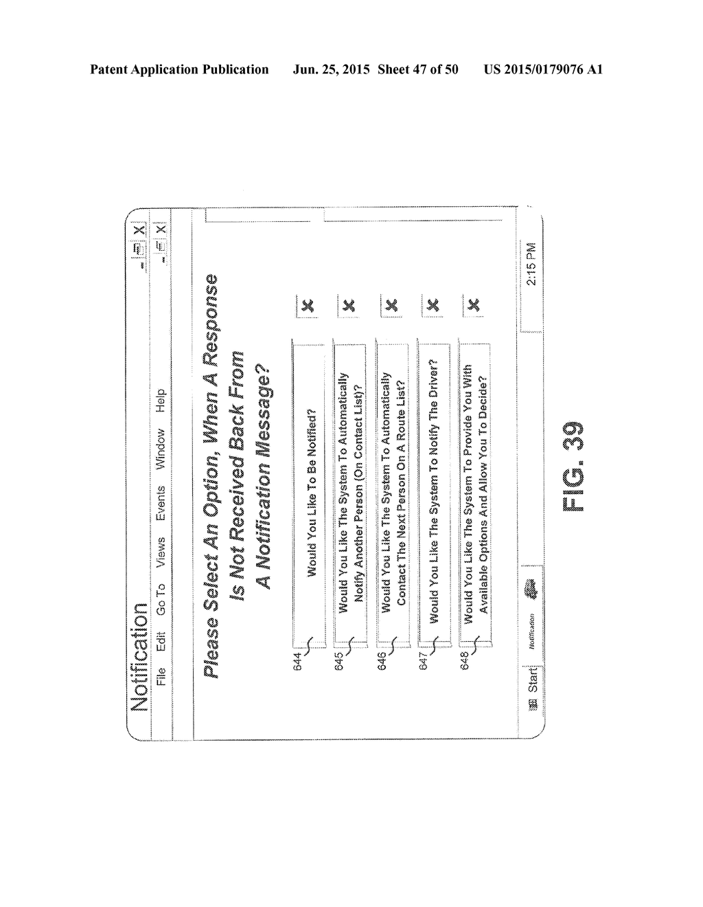 Secure Notification Messaging with User Option to Communicate with     Delivery or Pickup Representative - diagram, schematic, and image 48