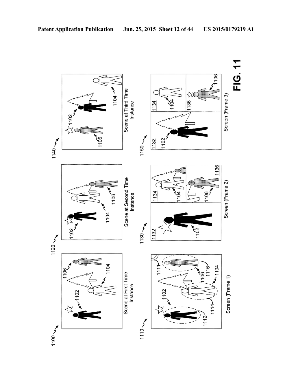 SELECTION AND TRACKING OF OBJECTS FOR DISPLAY PARTITIONING AND CLUSTERING     OF VIDEO FRAMES - diagram, schematic, and image 13