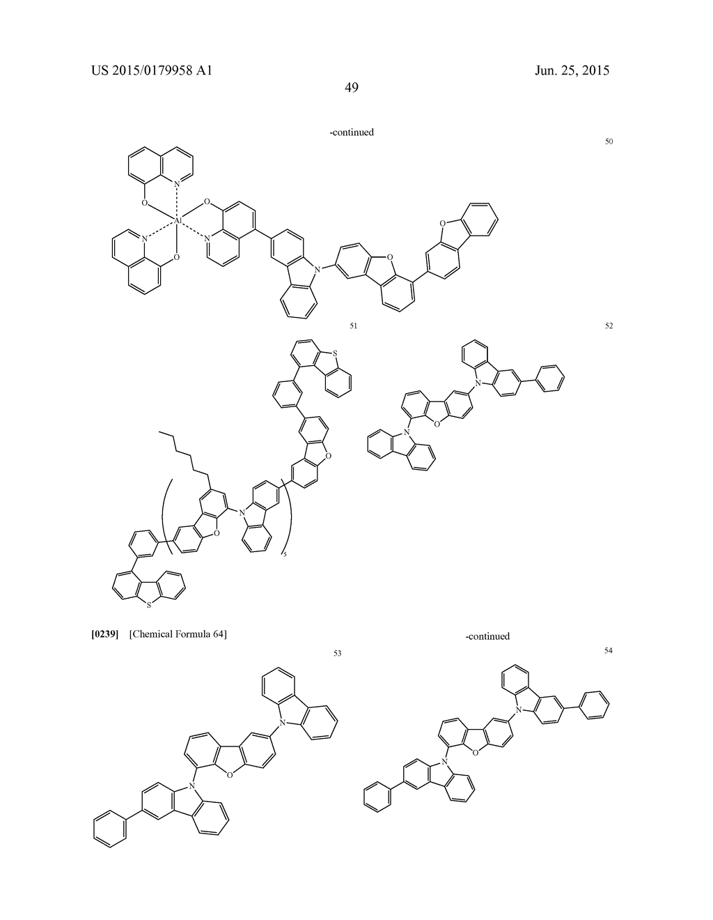 ORGANIC ELECTROLUMINESCENT ELEMENT, LIGHTING DEVICE AND DISPLAY DEVICE - diagram, schematic, and image 54