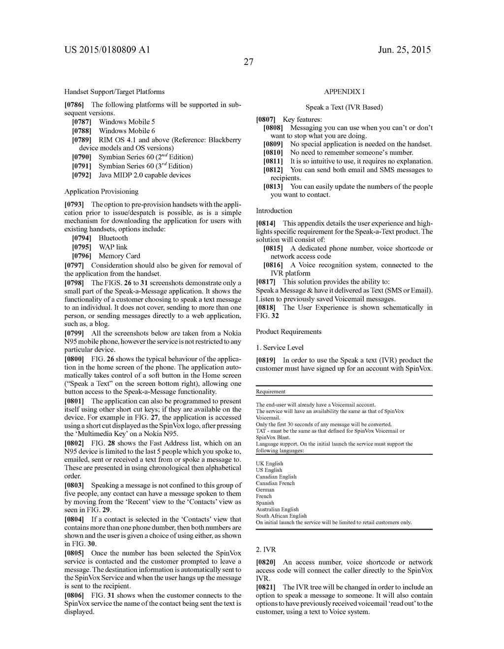 SELECTION OF A LINK IN A RECEIVED MESSAGE FOR SPEAKING REPLY, WHICH IS     CONVERTED INTO TEXT FORM FOR DELIVERY - diagram, schematic, and image 63