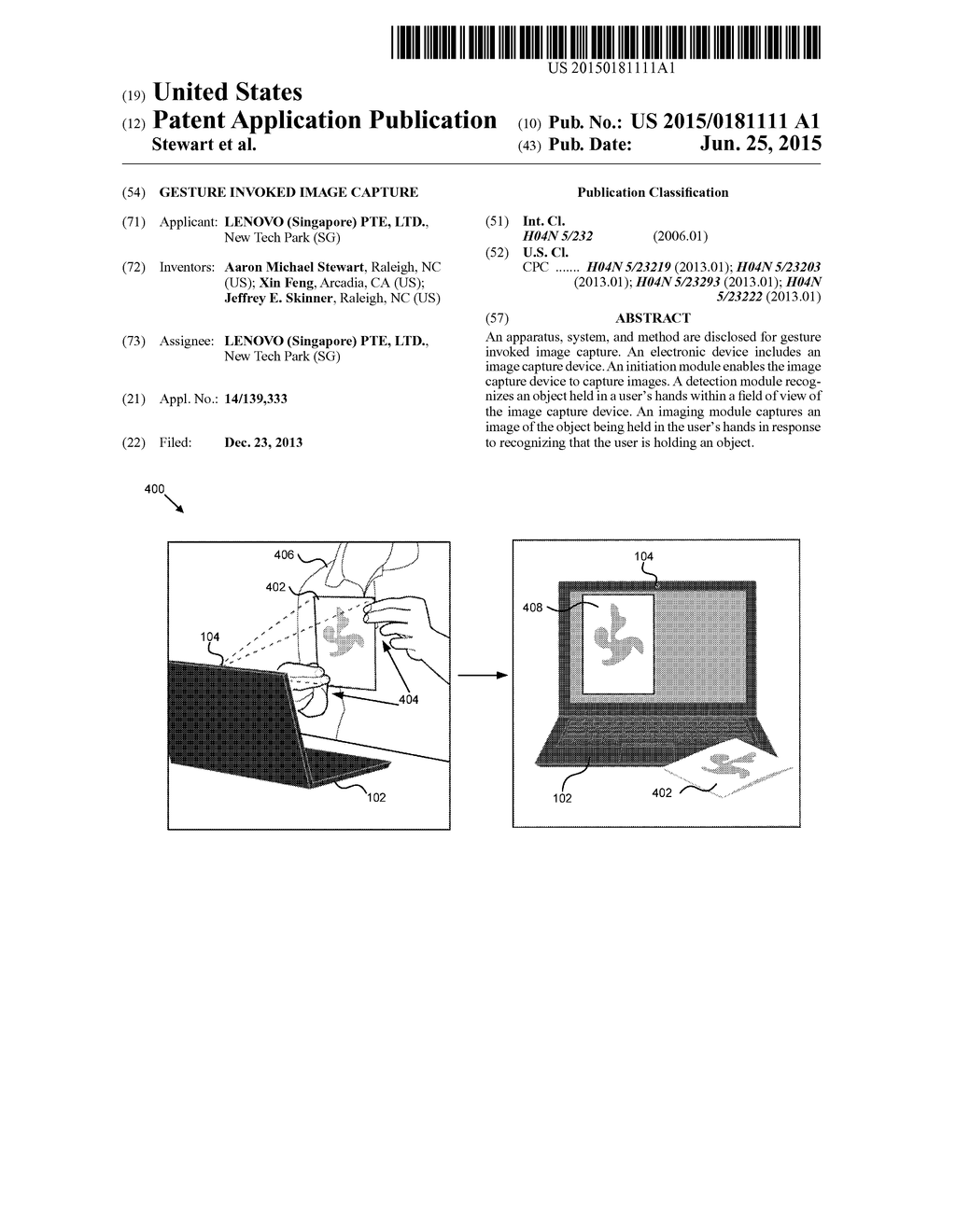 GESTURE INVOKED IMAGE CAPTURE - diagram, schematic, and image 01