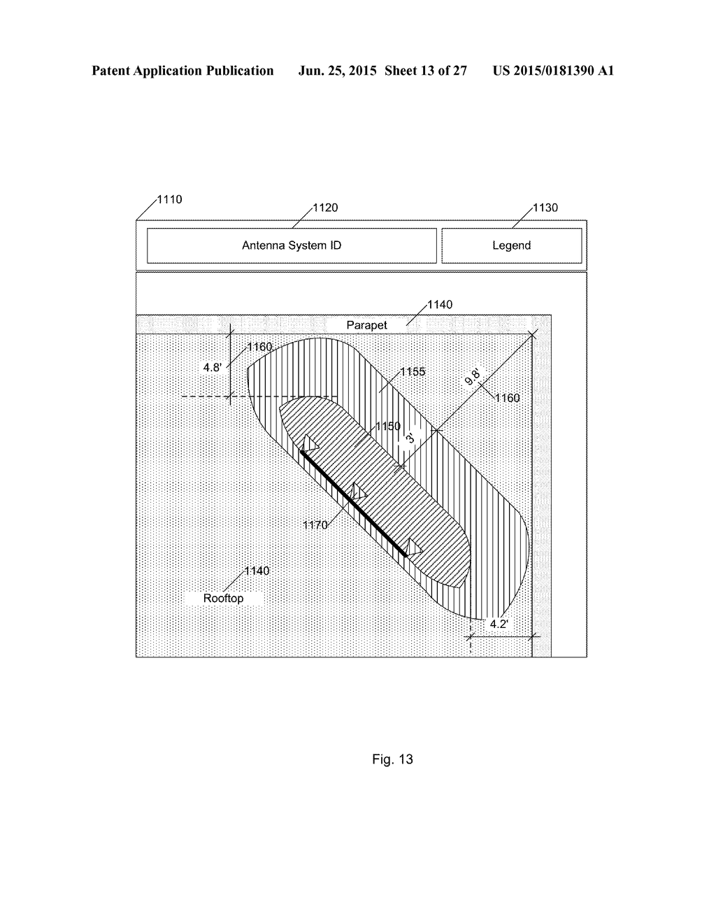 SYSTEM AND METHOD FOR AUTOMATED RADIO FREQUENCY SAFETY AND COMPLIANCE     WITHIN COMMERCIAL OR PUBLIC STRUCTURES - diagram, schematic, and image 14