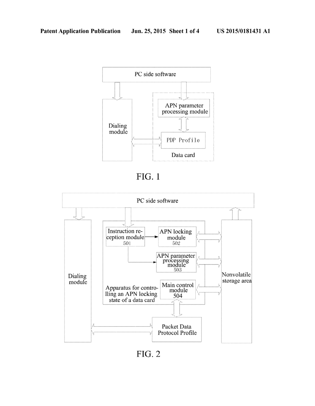 Method and Device for Controlling A Data Card APN Locking State, and Data     Card - diagram, schematic, and image 02