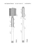 EYEBROW TOOL WITH INTEGRATED TWEEZERS diagram and image