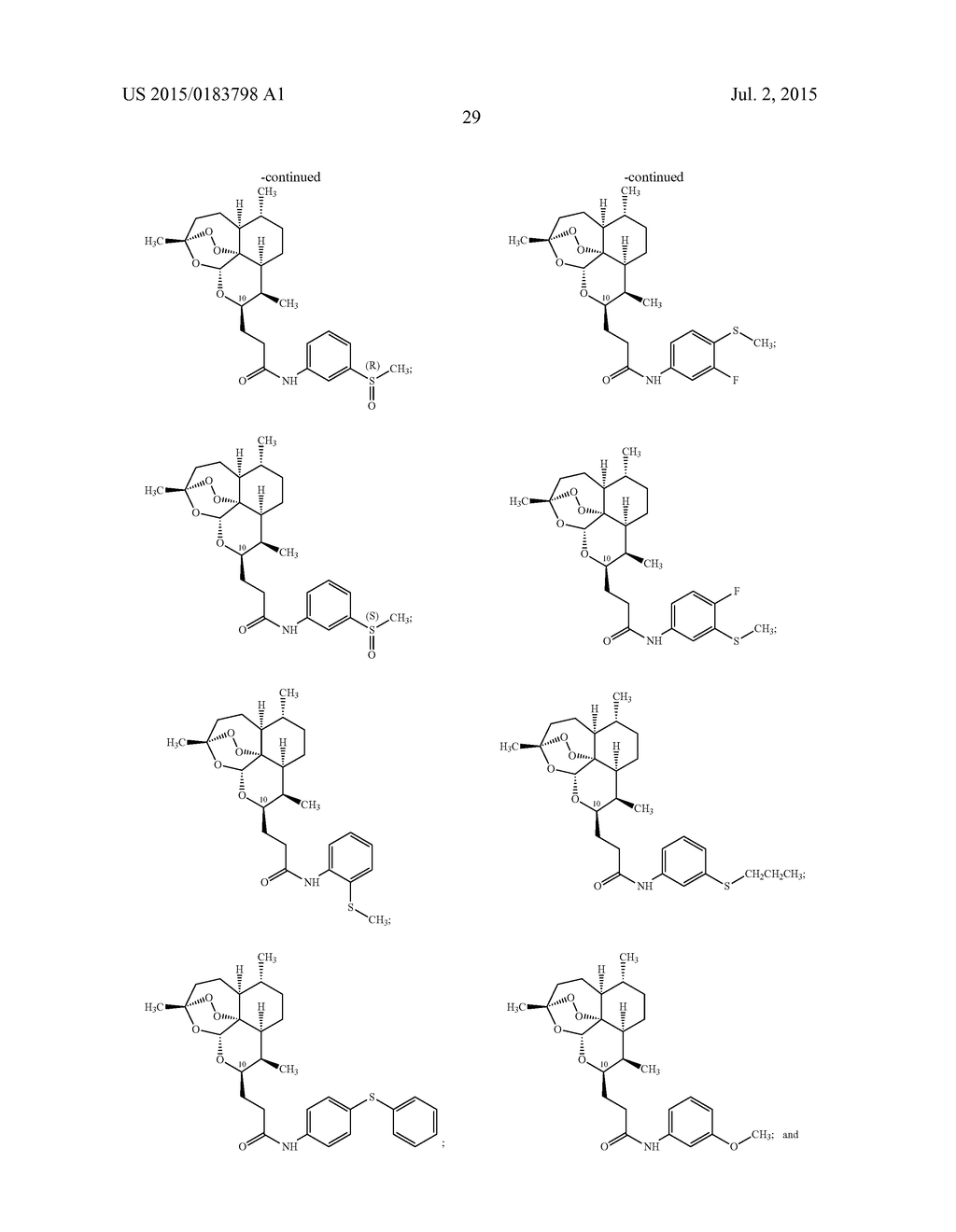 MONOMERIC TRIOXANE AMIDE SULFUR COMPOUNDS - diagram, schematic, and image 33