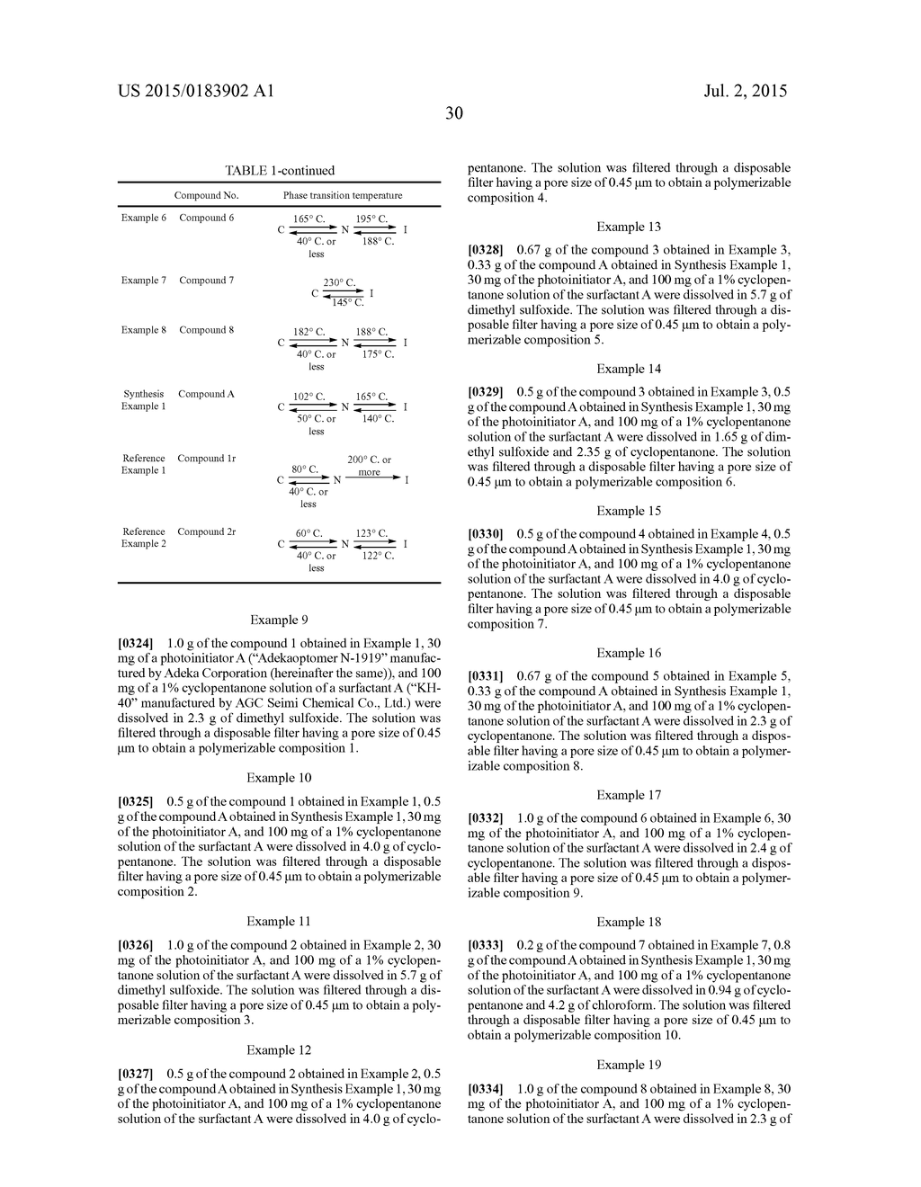 POLYMERIZABLE COMPOUND, POLYMERIZABLE COMPOSITION, POLYMER, AND OPTICALLY     ANISOTROPIC MATERIAL - diagram, schematic, and image 31