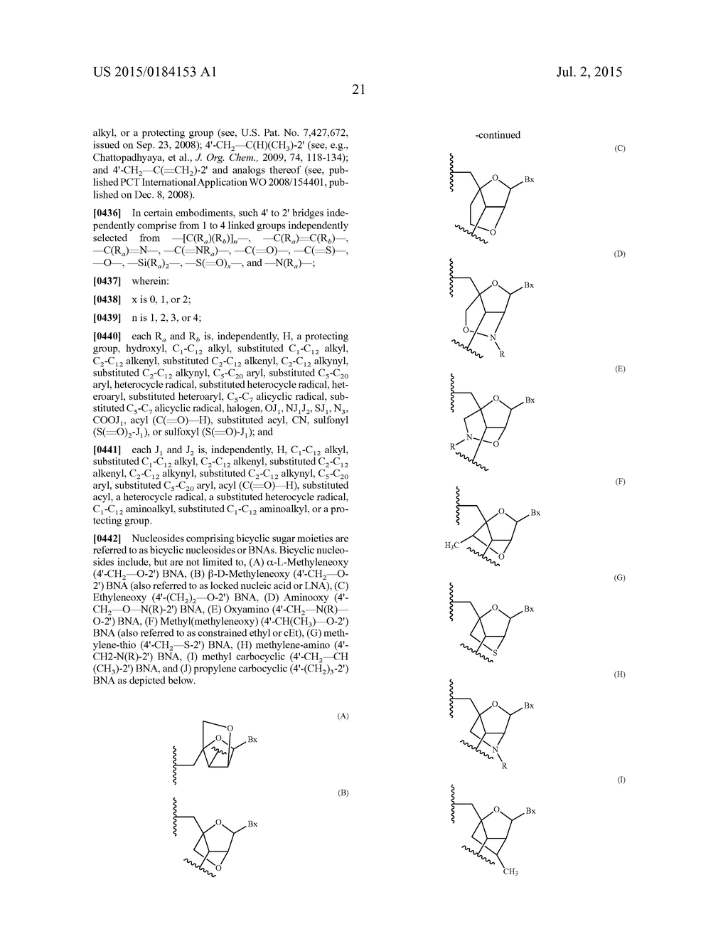 OLIGOMERIC COMPOUNDS COMPRISING BICYCLIC NUCLEOTIDES AND USES THEREOF - diagram, schematic, and image 22