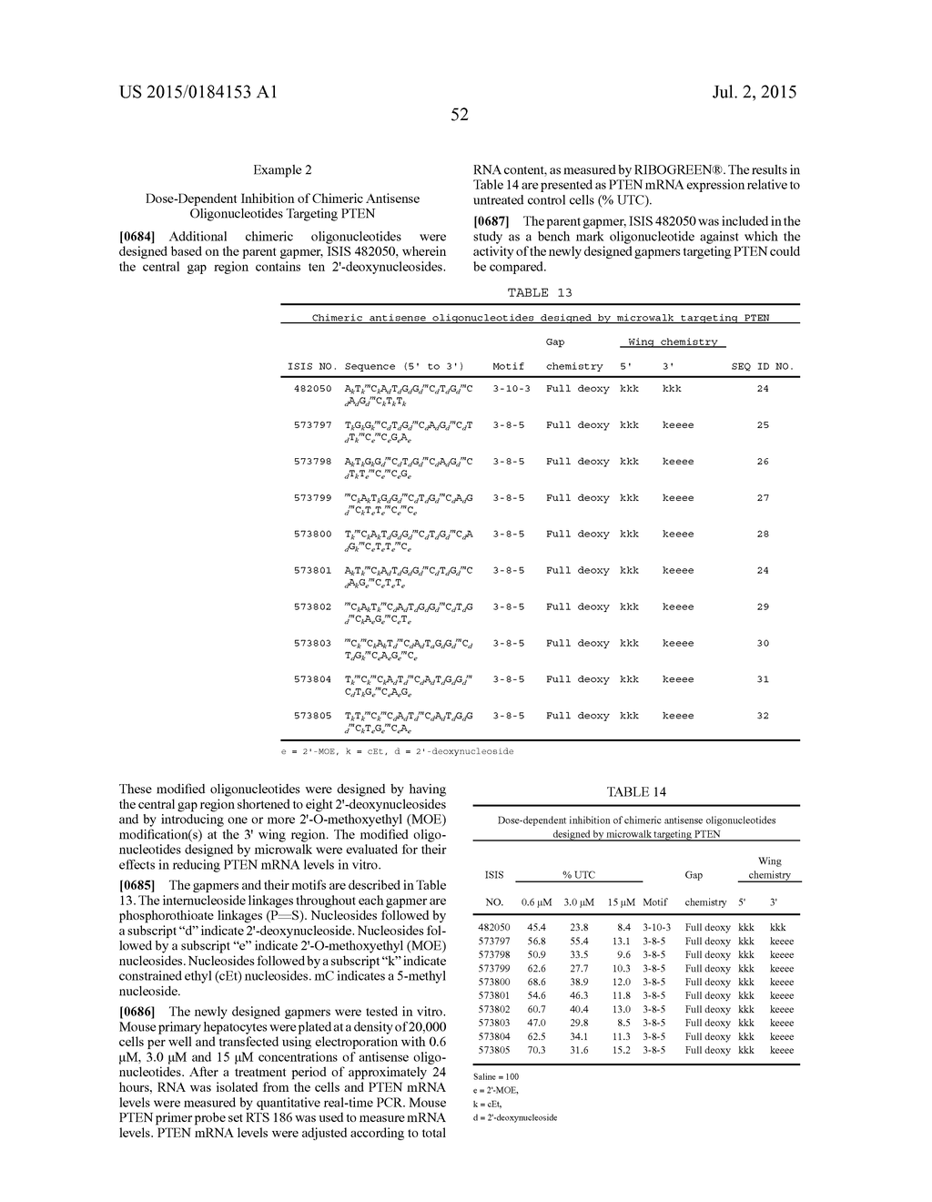 OLIGOMERIC COMPOUNDS COMPRISING BICYCLIC NUCLEOTIDES AND USES THEREOF - diagram, schematic, and image 53