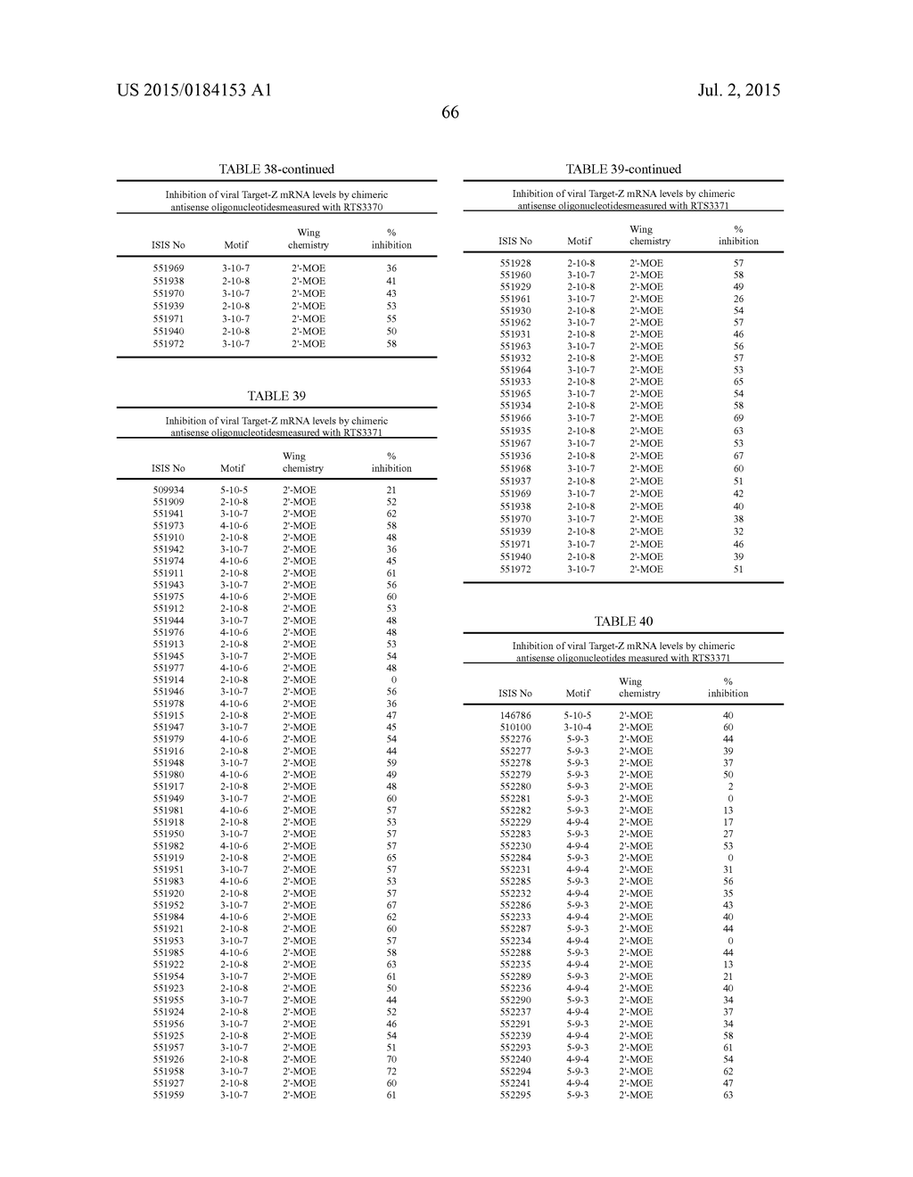 OLIGOMERIC COMPOUNDS COMPRISING BICYCLIC NUCLEOTIDES AND USES THEREOF - diagram, schematic, and image 67