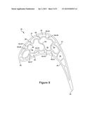 STRUCTURAL CONFIGURATIONS AND COOLING CIRCUITS IN TURBINE BLADES diagram and image