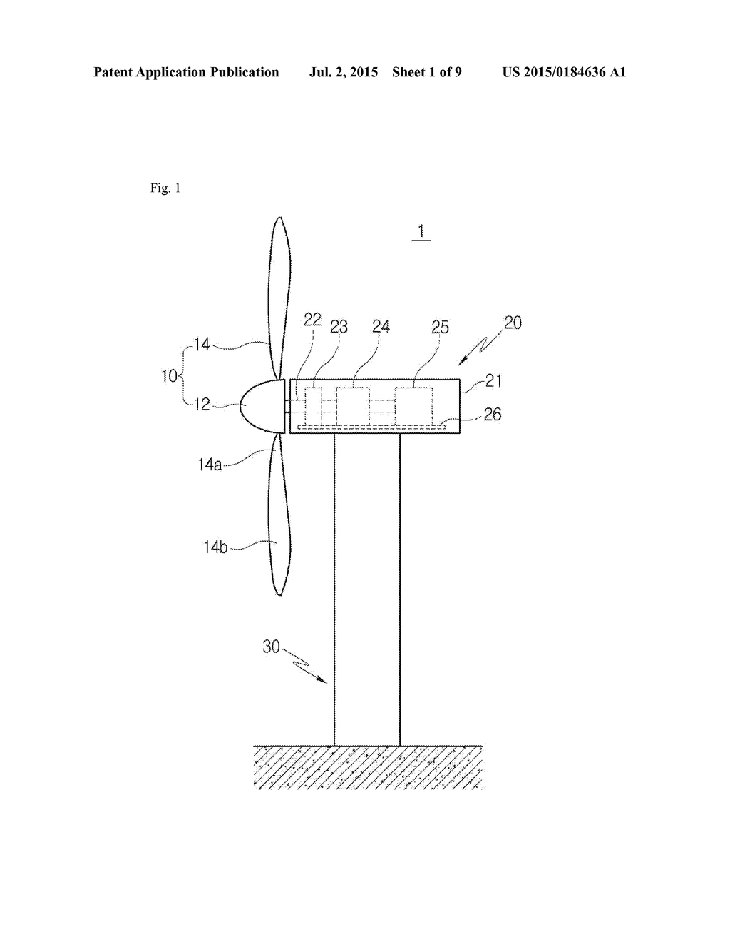 BLADE CONTROL APPARATUS AND METHOD FOR WIND POWER GENERATOR, AND WIND     POWER GENERATOR USING THE SAME - diagram, schematic, and image 02