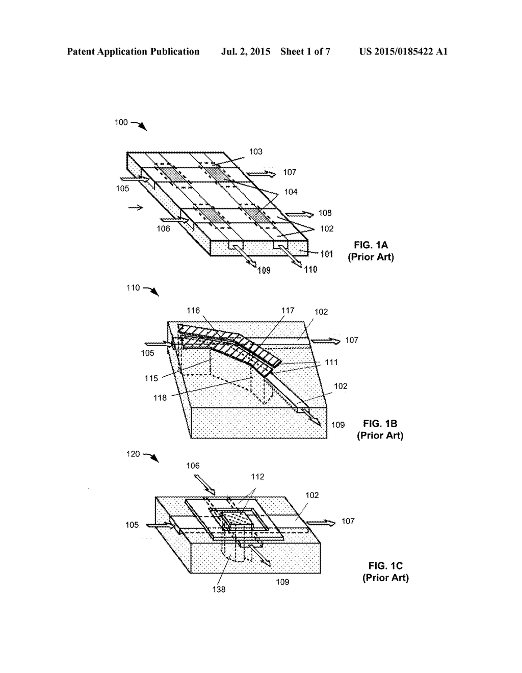 DEVICE FOR ROUTING LIGHT AMONG A SET OF OPTICAL WAVEGUIDES - diagram, schematic, and image 02