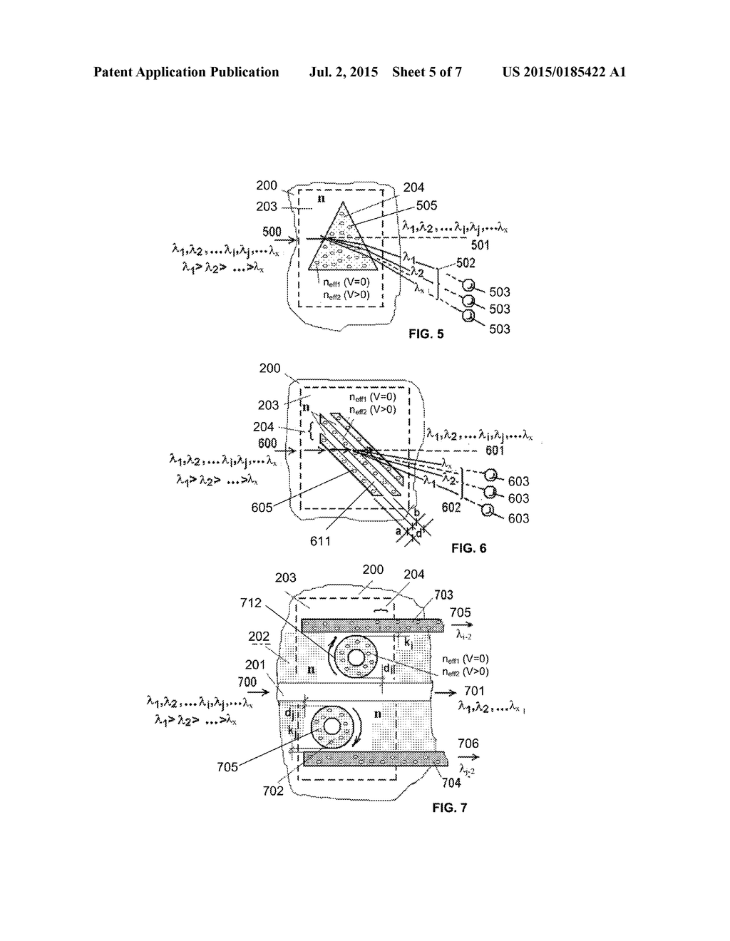 DEVICE FOR ROUTING LIGHT AMONG A SET OF OPTICAL WAVEGUIDES - diagram, schematic, and image 06