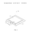 LIQUID CRYSTAL DISPLAY WITH DISPLAY SCREEN EXTENDING OUT OF CASING diagram and image