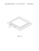 LIQUID CRYSTAL DISPLAY WITH DISPLAY SCREEN EXTENDING OUT OF CASING diagram and image